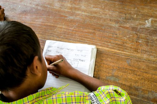 school kid timor